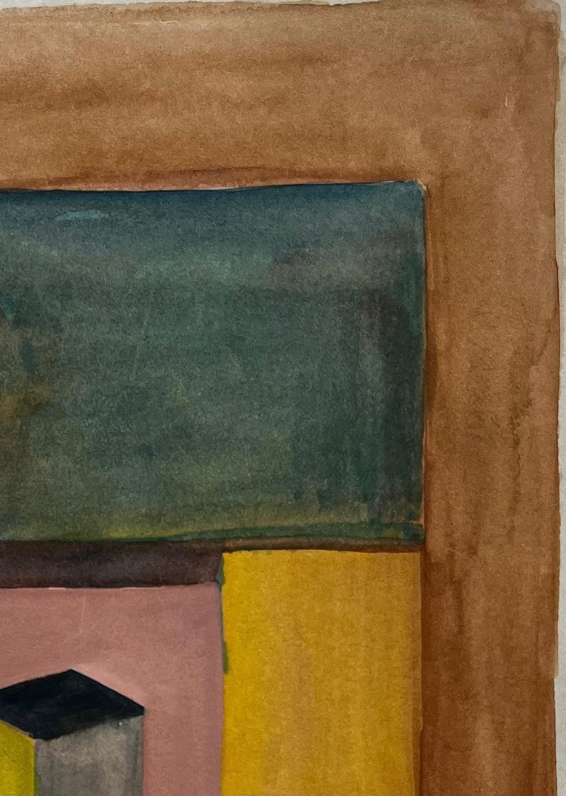 Guy Nicodabstract Geometric Interior French Modernist Watercolour Gouache photo Art