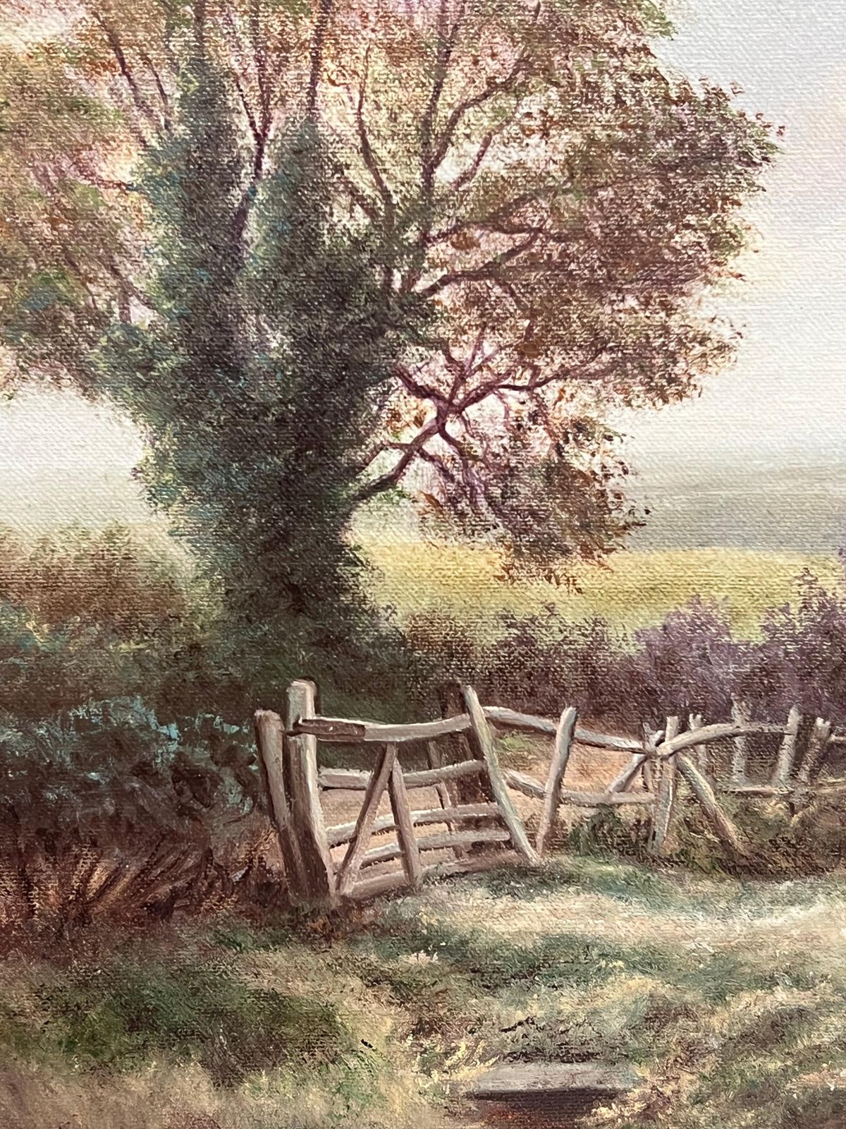 Reg Browntraditional English Rural Pastoral Tranquil Sheep In Meadows Signed Oil Painting photo 906.0