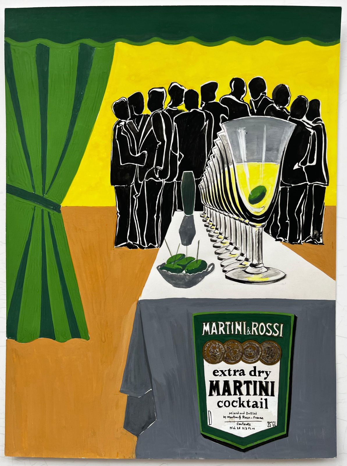 Guy Nicod French Modernist Advertising Poster Design Martini And Rossi Cocktail photo furniture