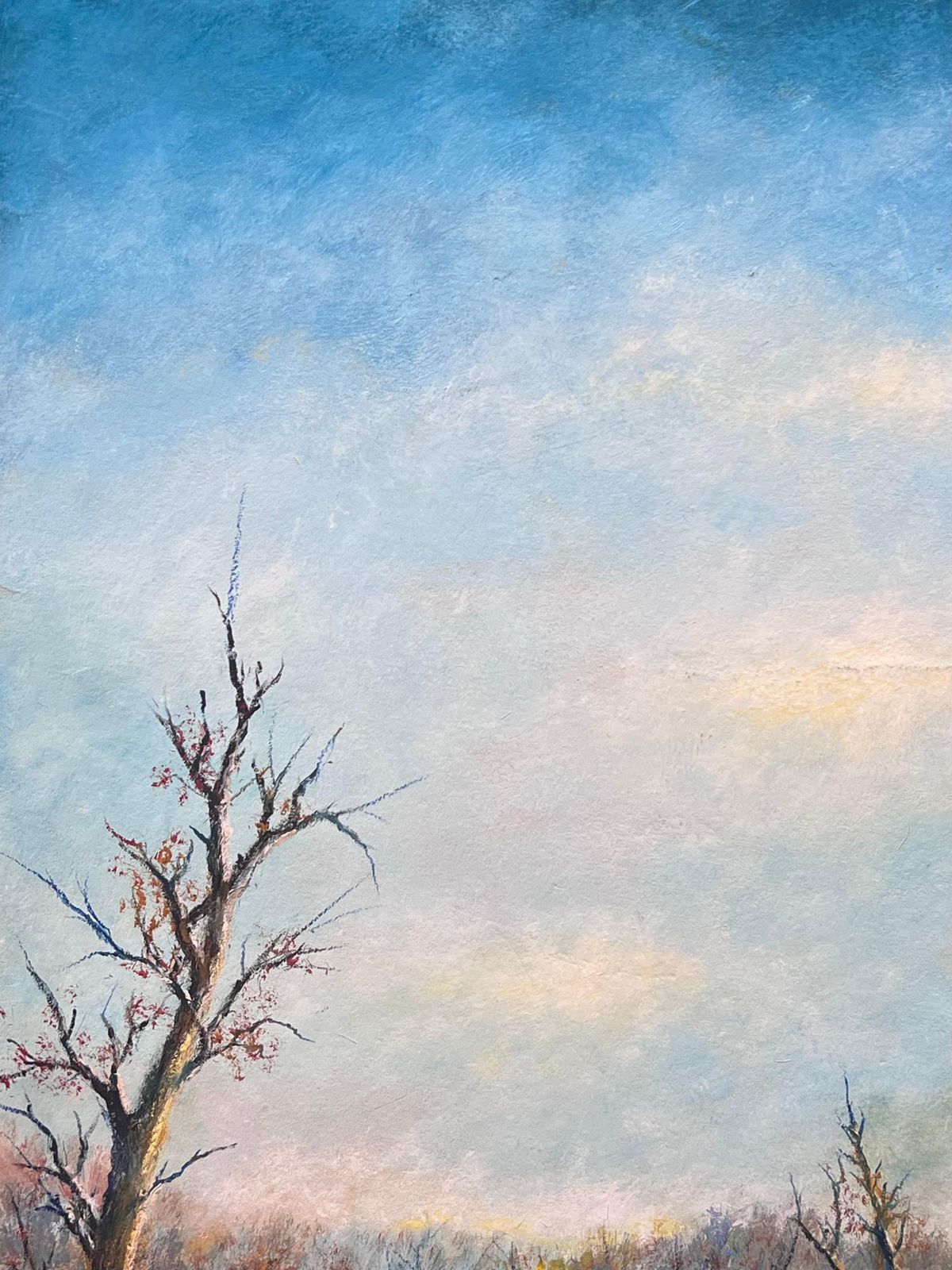 Jean Fourieautumnal Country Track With Bright Blue Cloudy Skies Oil Landscape Painting photo 387.0