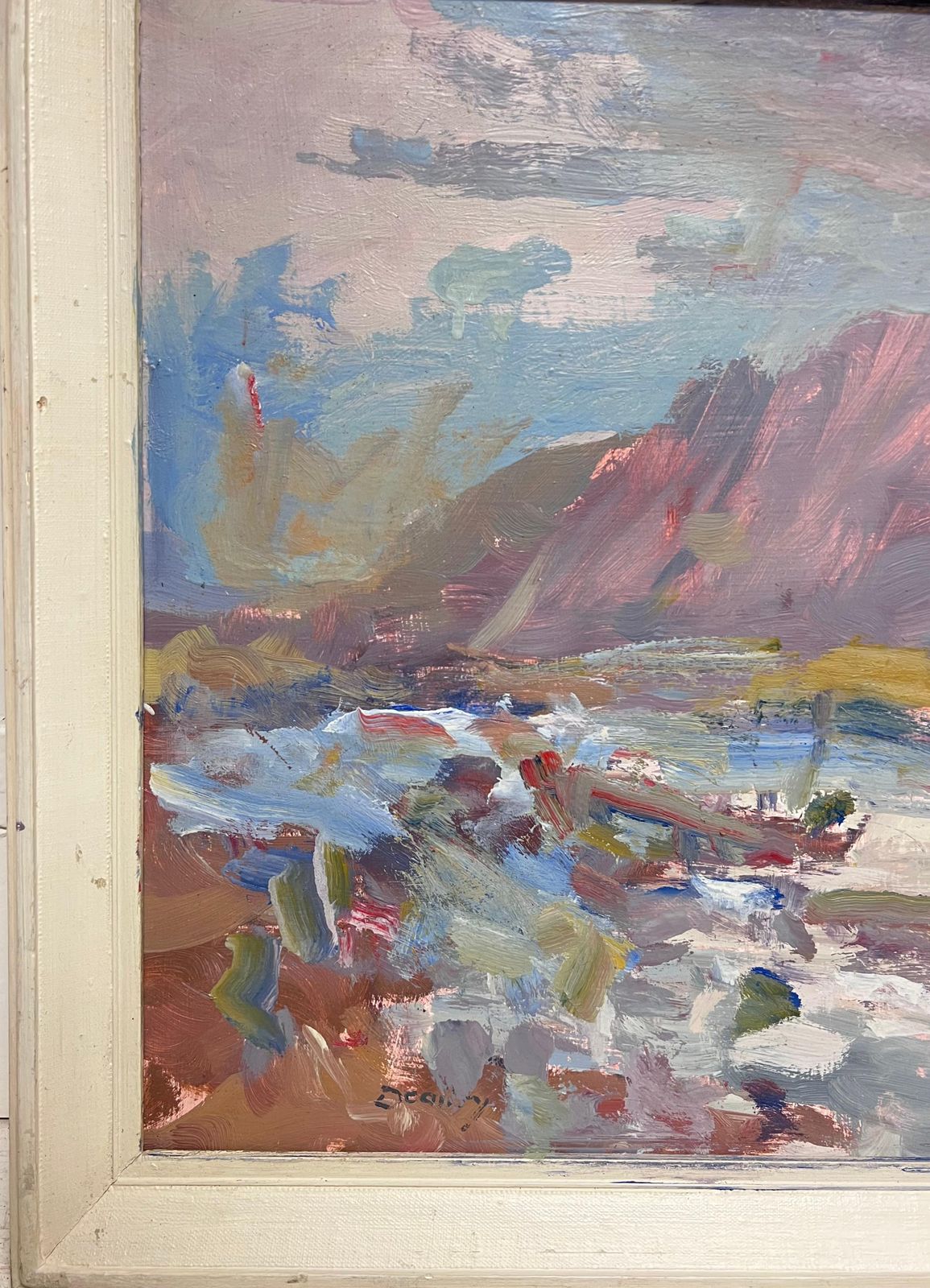 William B Dealtryfine British Impressionist Antique Oil Painting Scottish Highlands Ben Nevis photo 795.0