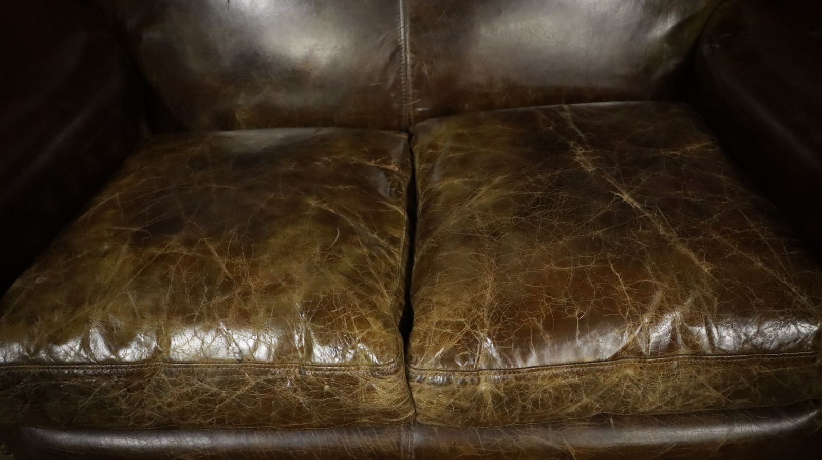 Truly Stunning Timothy Oulton Halo Leather Sofa Antique Whisky Tan Very Rare photo vintage