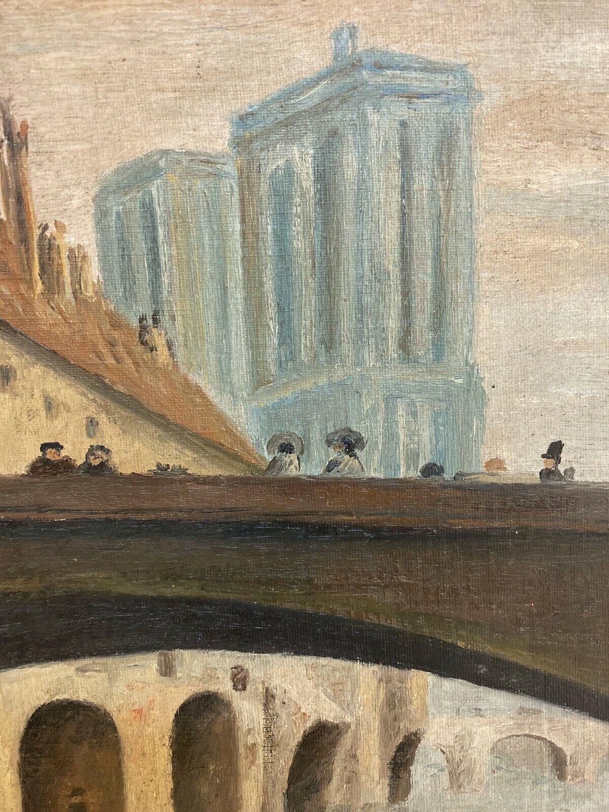 Unknownfernand Audet French Impressionist Oil Paris Notre Dame River Seinemid 20th Century photo furniture