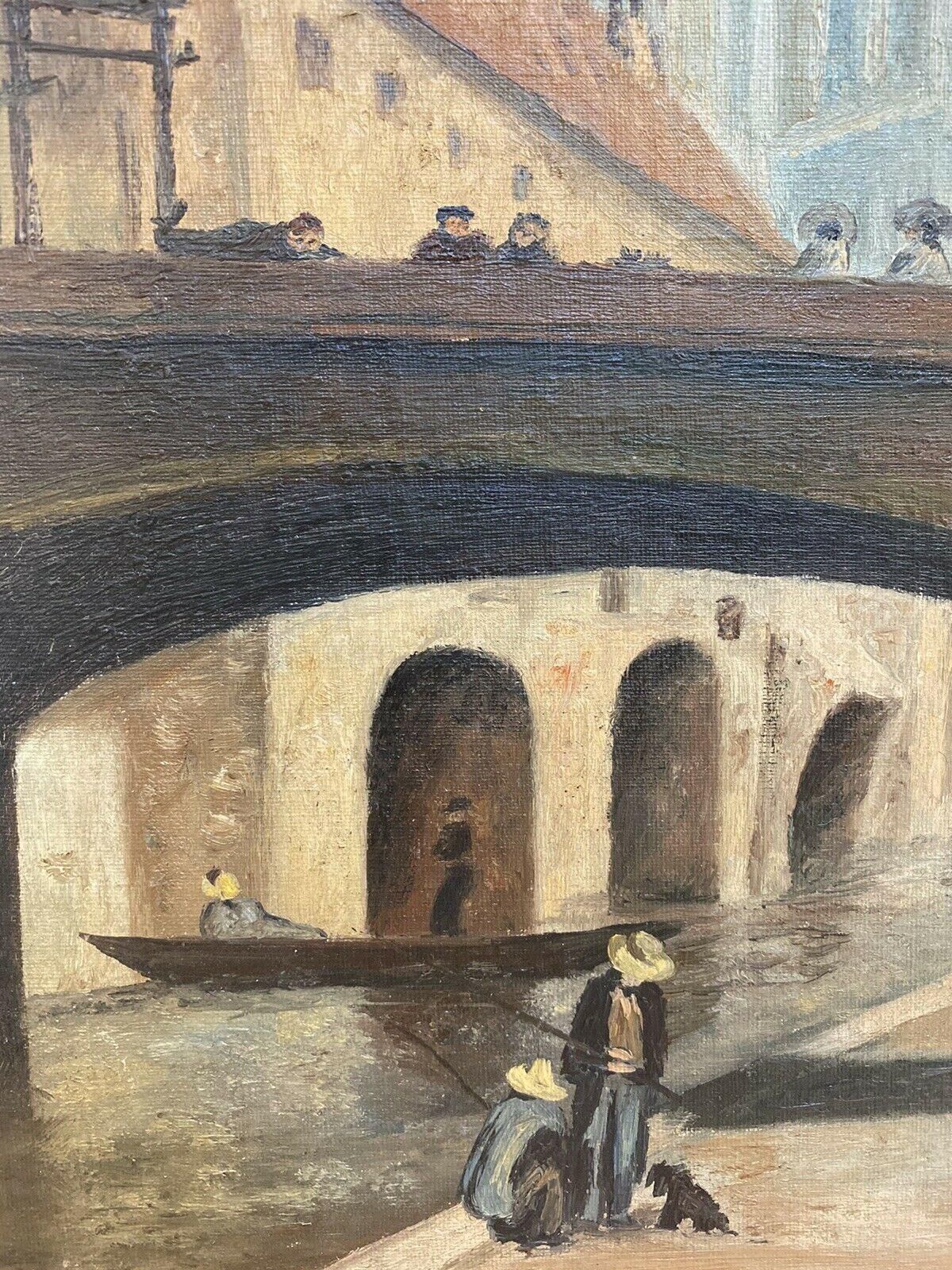 Unknownfernand Audet French Impressionist Oil Paris Notre Dame River Seinemid 20th Century photo for sale