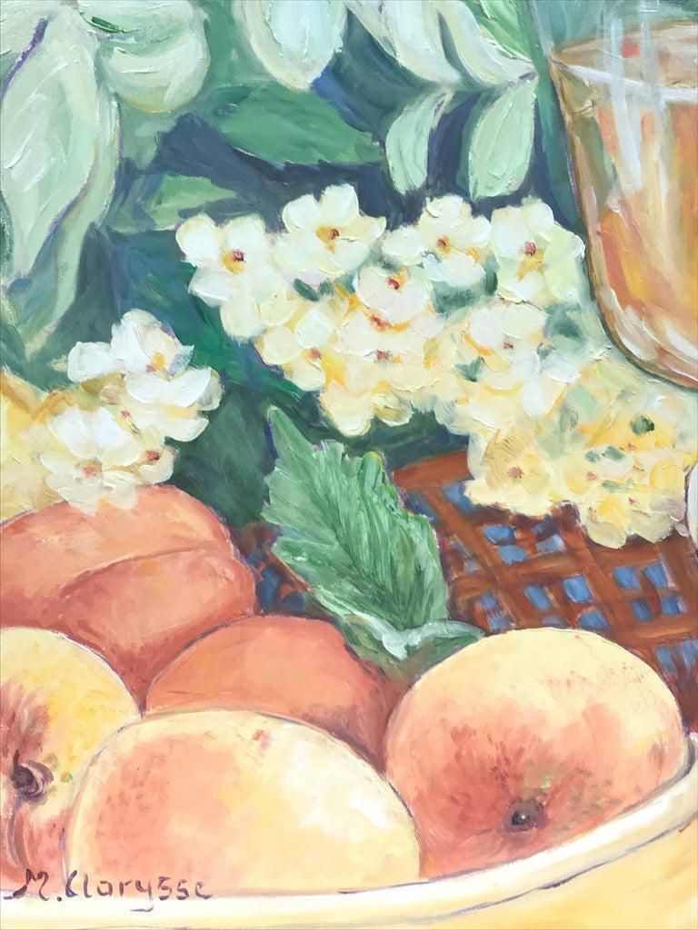 Unknownbright & Colorful French Impressionist Oil Painting, Fruit & Wine Date2000 photo for sale
