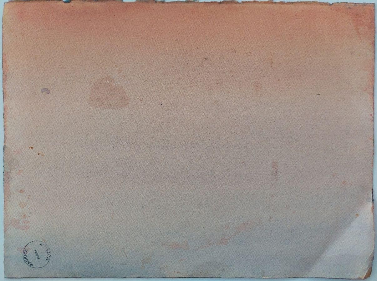 photo vinterior Unknownfrench Modernist Cubist Painting Village Work20th Century