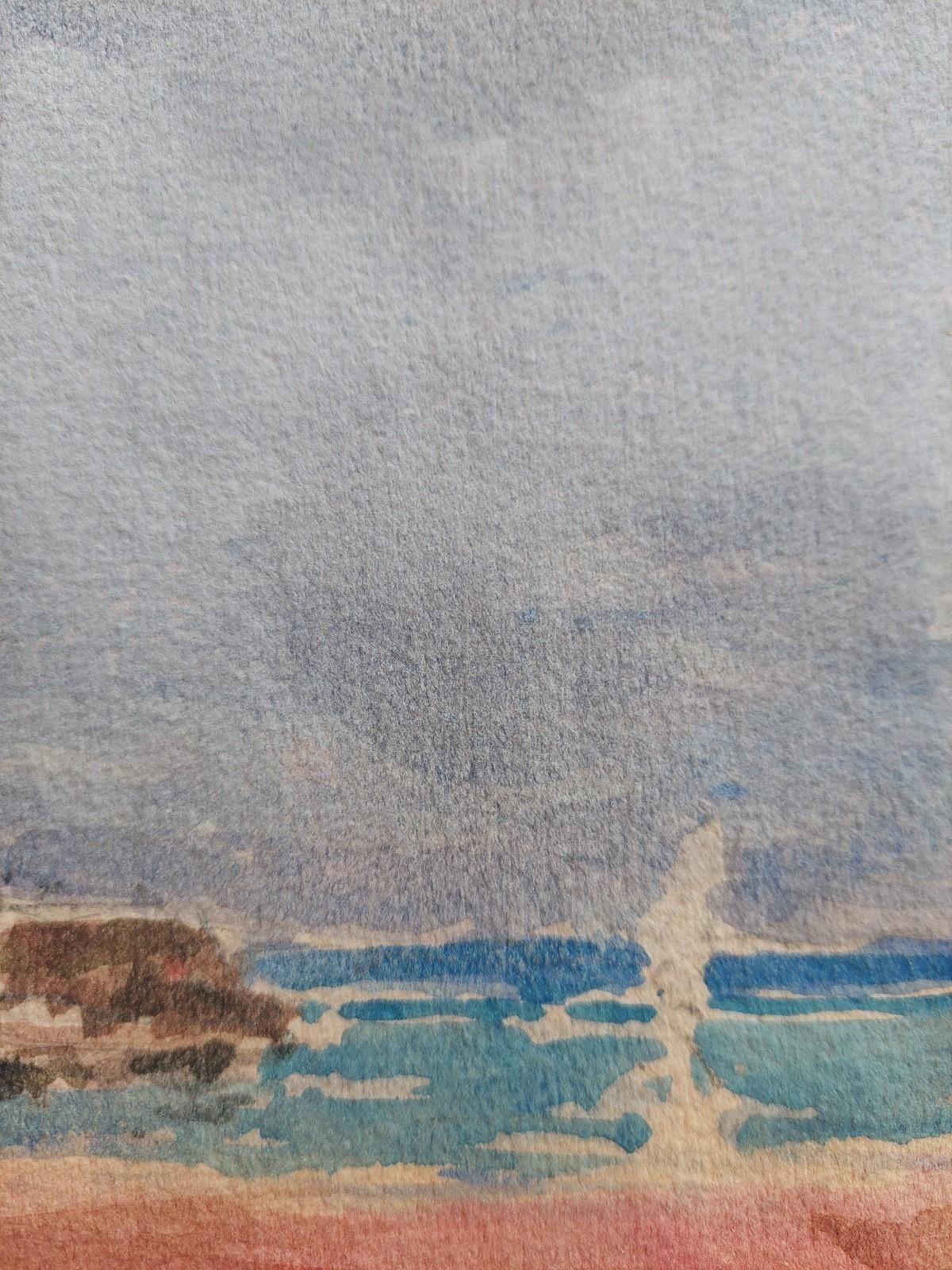 Unknownfrench Modernist Cubist Painting A Summer Day's Sailing20th Century photo for sale