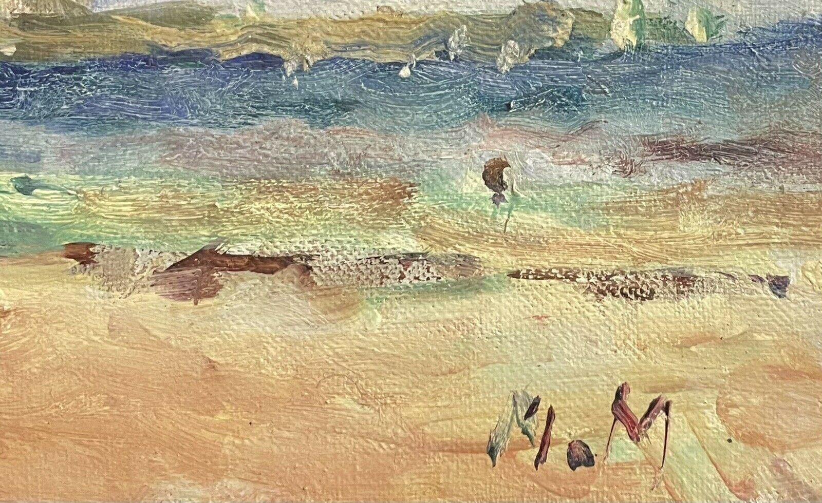 Unknownmaurice Mazeilie French Impressionist Signed Oil, Brittany Coastline20th Century photo buy