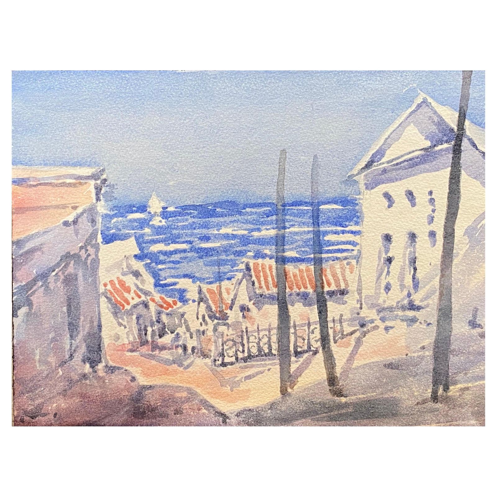 Unknownmaurice Mazeilie, French Impressionist Watercolour, The Pathway20th Century