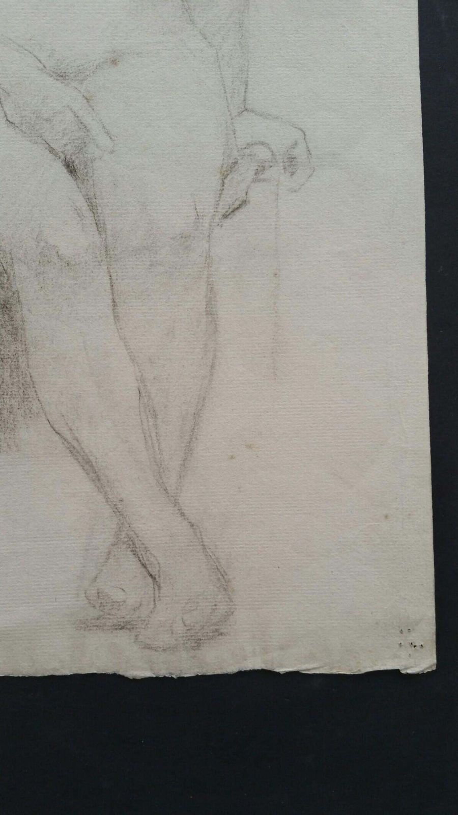 Unknownenglish Graphite Portrait Sketch Of Female Nude, Seatedcirca 1880 1905 photo vinterior