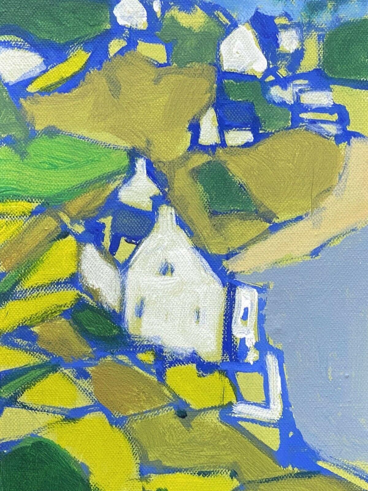 Unknownleroy, French Contemporary Cubist Painting, Green Pink & Blues Landscape2000s photo 504.0