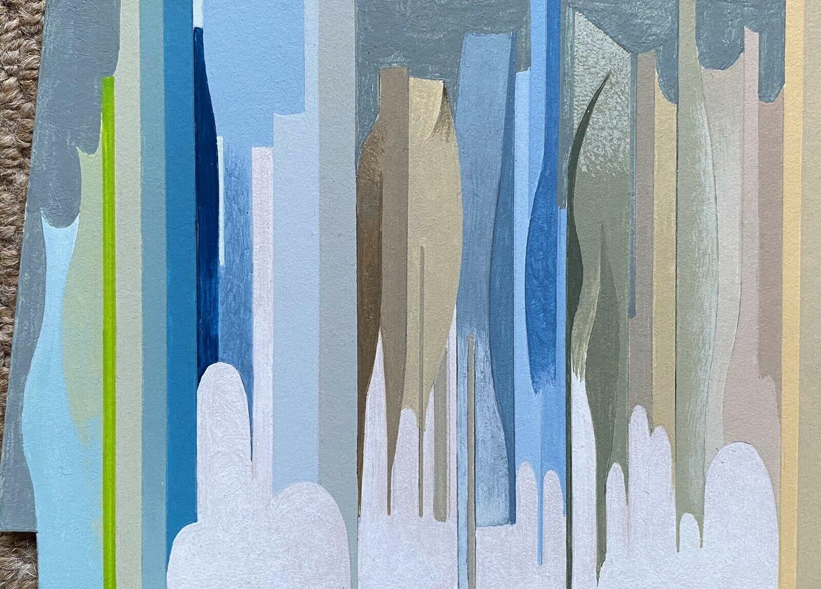 Unknownarlette Martin French Geometric Abstract Painting20th Century photo for sale