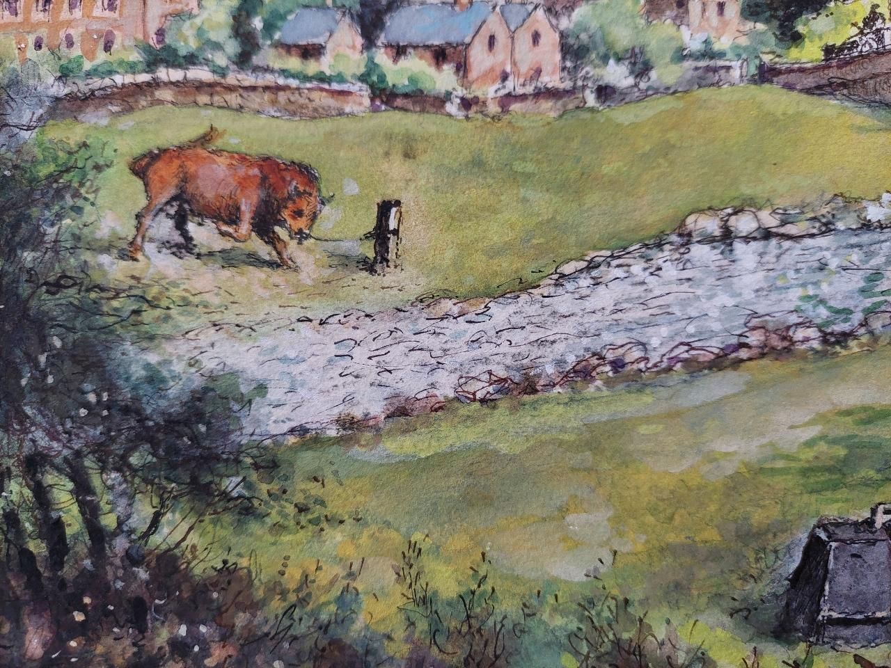 English  School19th Century Traditional English Painting Of An Artist Sketching In Yorkshire20th Century photo buy