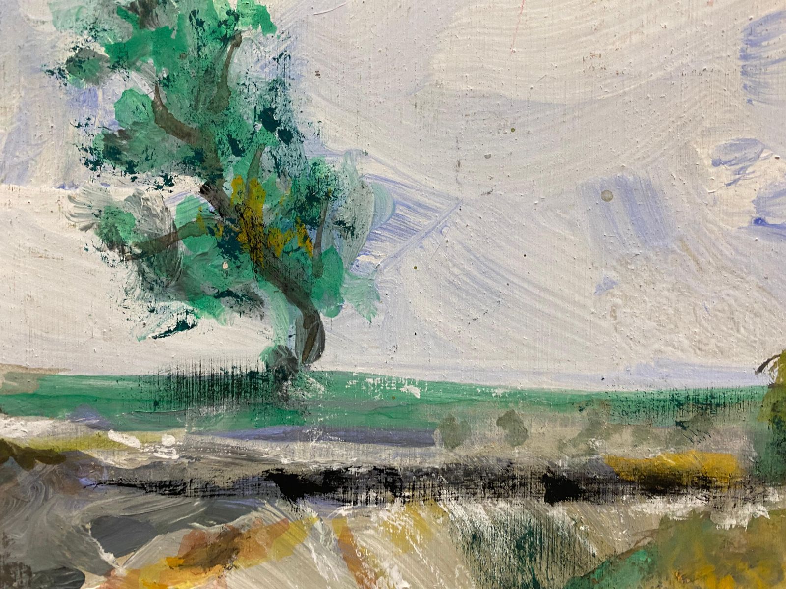 Unknownjacques Pinon, French Signed Expressionist Landscape Paintinglate 20th Century photo 408.0
