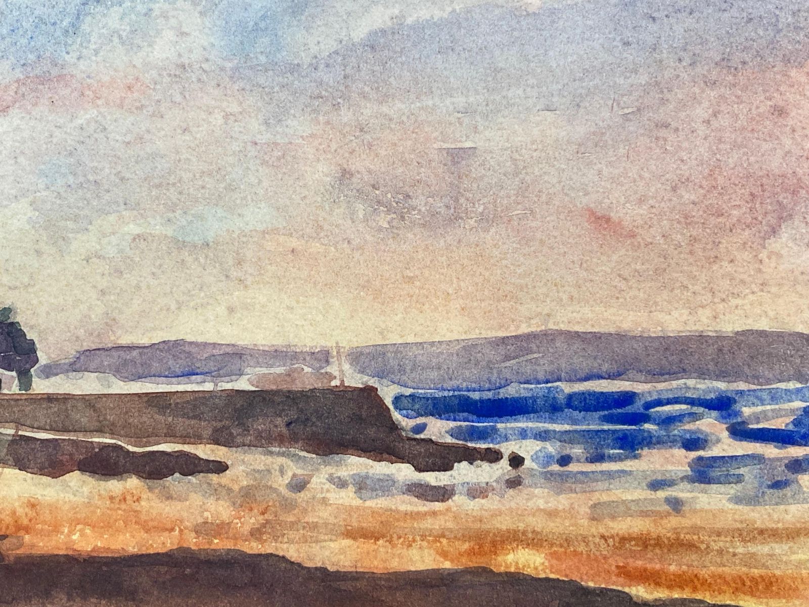 Unknownmaurice Mazeilie, French Impressionist Watercolour   Beach Landscape20th Century photo 150.0