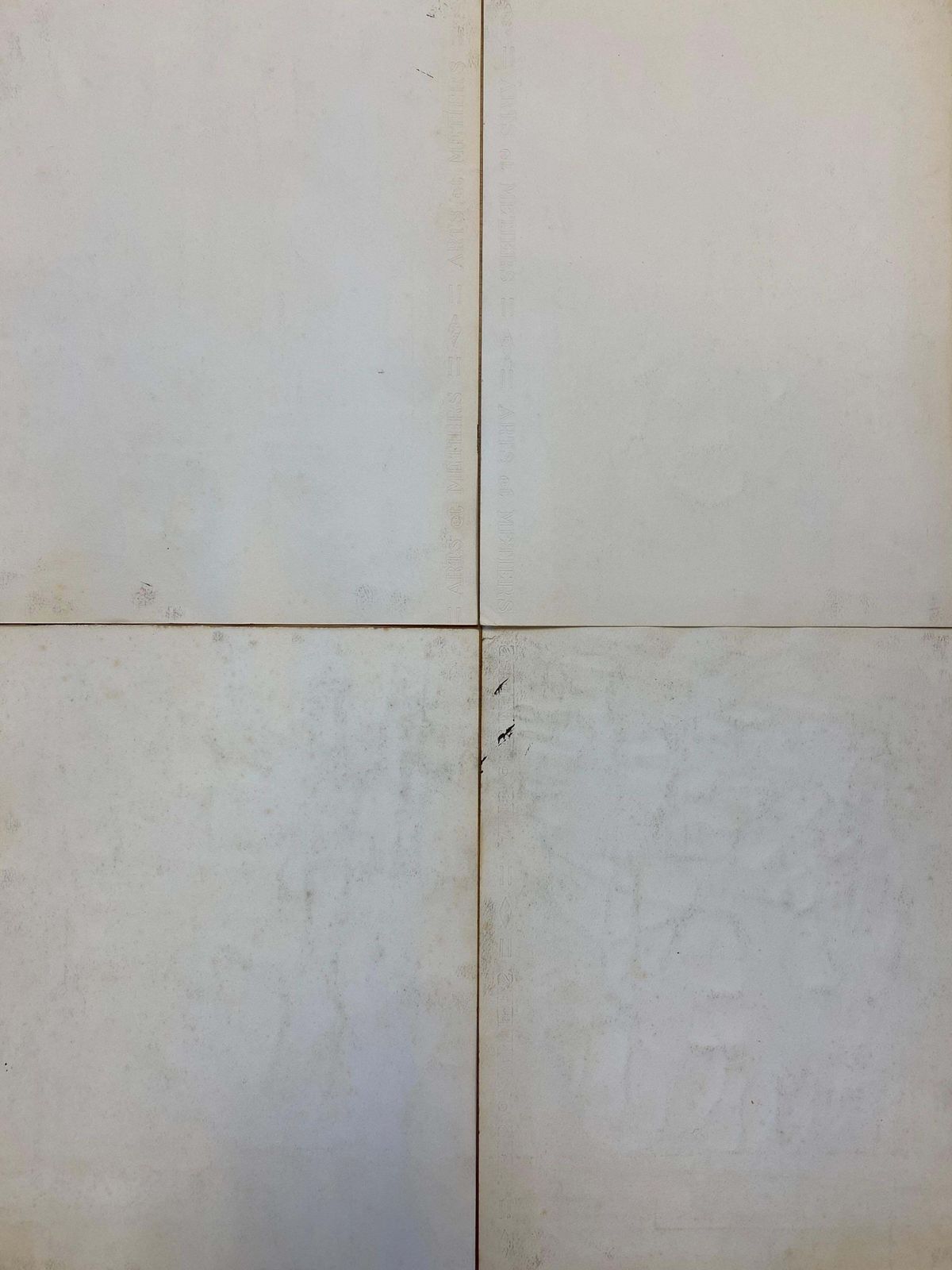 Unknownset Of 4, Original 1970's French Abstract Black & White Paintingscirca 1970s photo buy