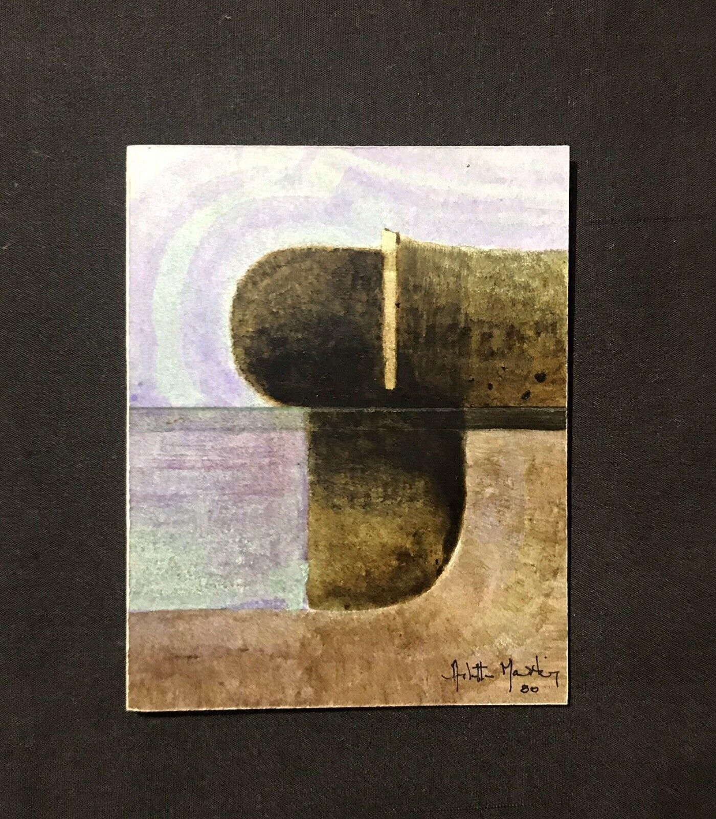 Unknownarlette Martin Superb French Geometriarlette Martc Abstract Painting photo furniture