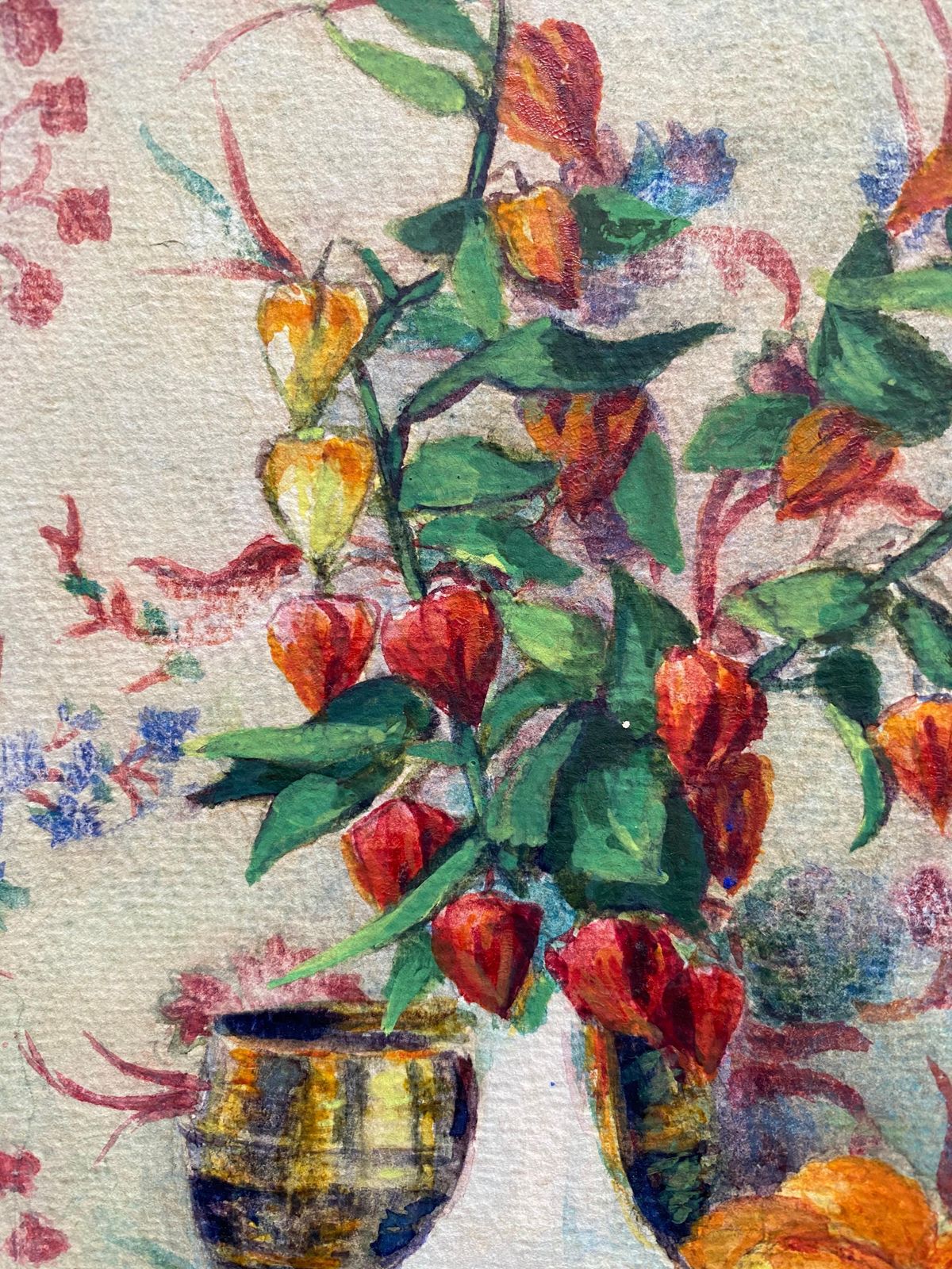 Unknownearly 1900's French Impressionist Signed Flower Watercolour By Marie Carreaucirca 1900s photo Art