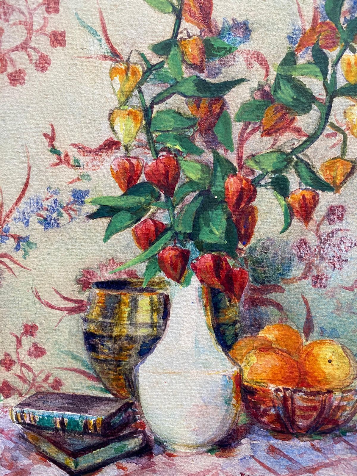 Unknownearly 1900's French Impressionist Signed Flower Watercolour By Marie Carreaucirca 1900s photo 275.0