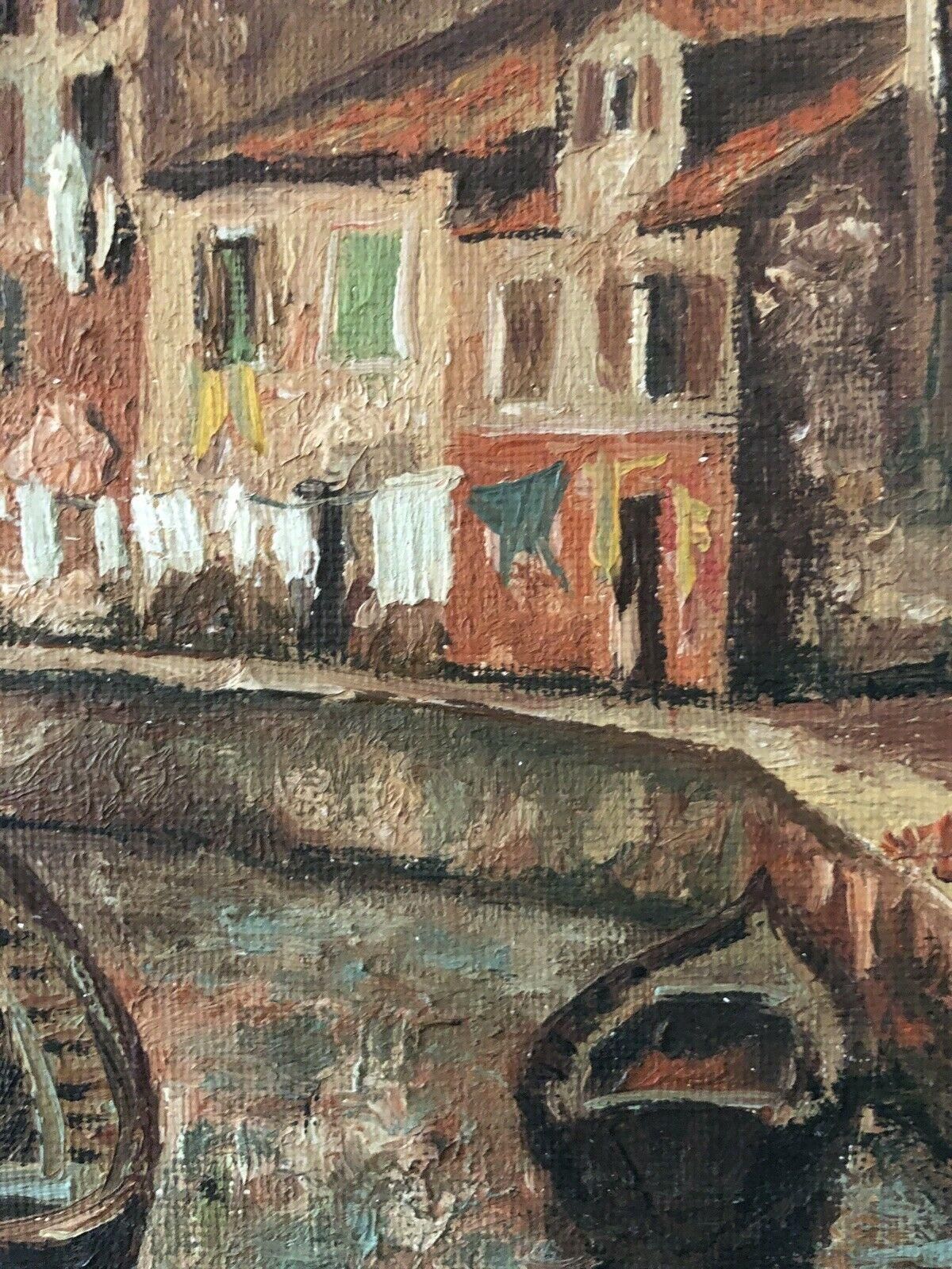 Unknownfernand Audet Signed French Post Impressionist Oil, Old French Townmid 20th Century photo furniture