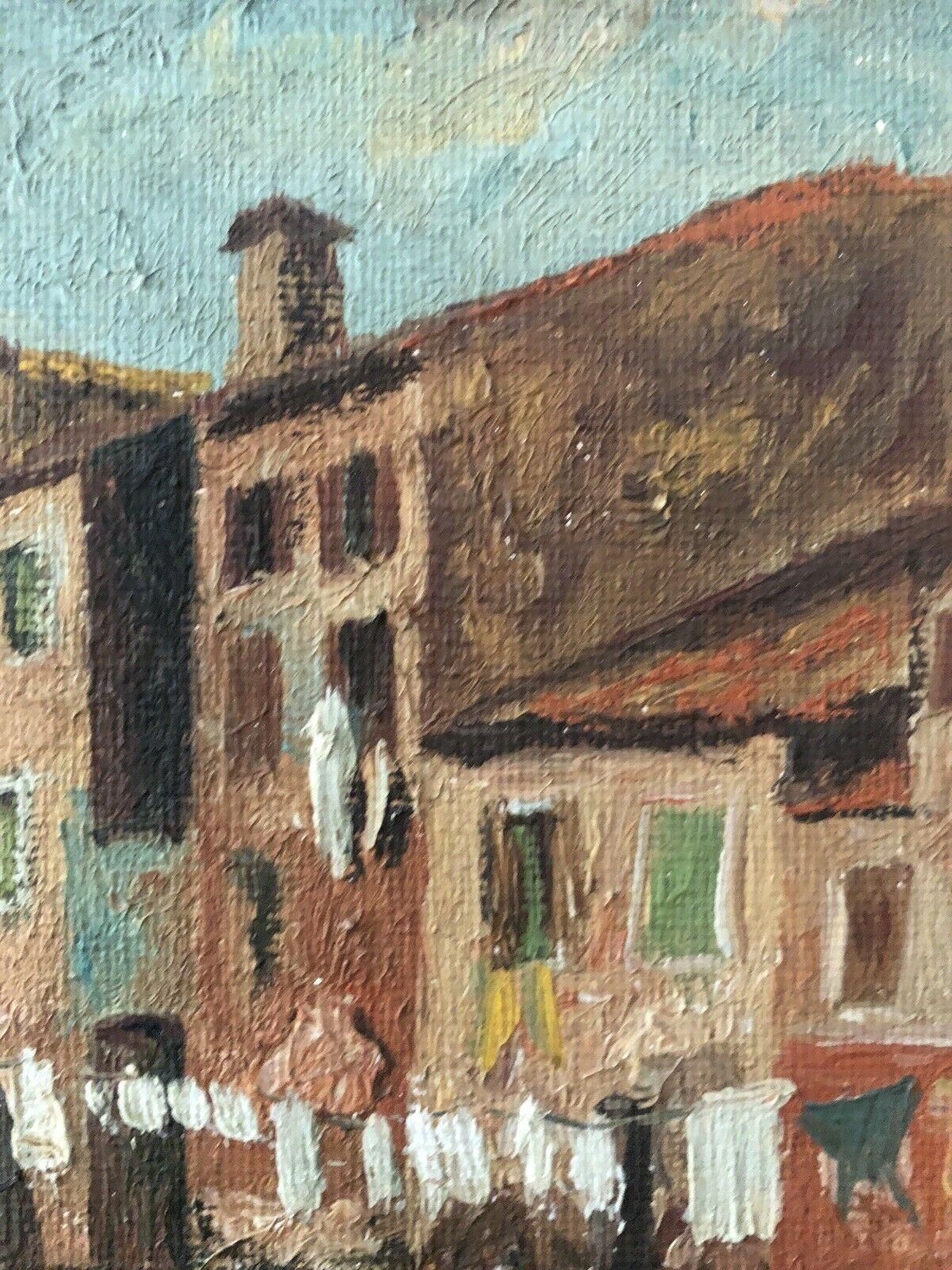 Unknownfernand Audet Signed French Post Impressionist Oil, Old French Townmid 20th Century photo for sale