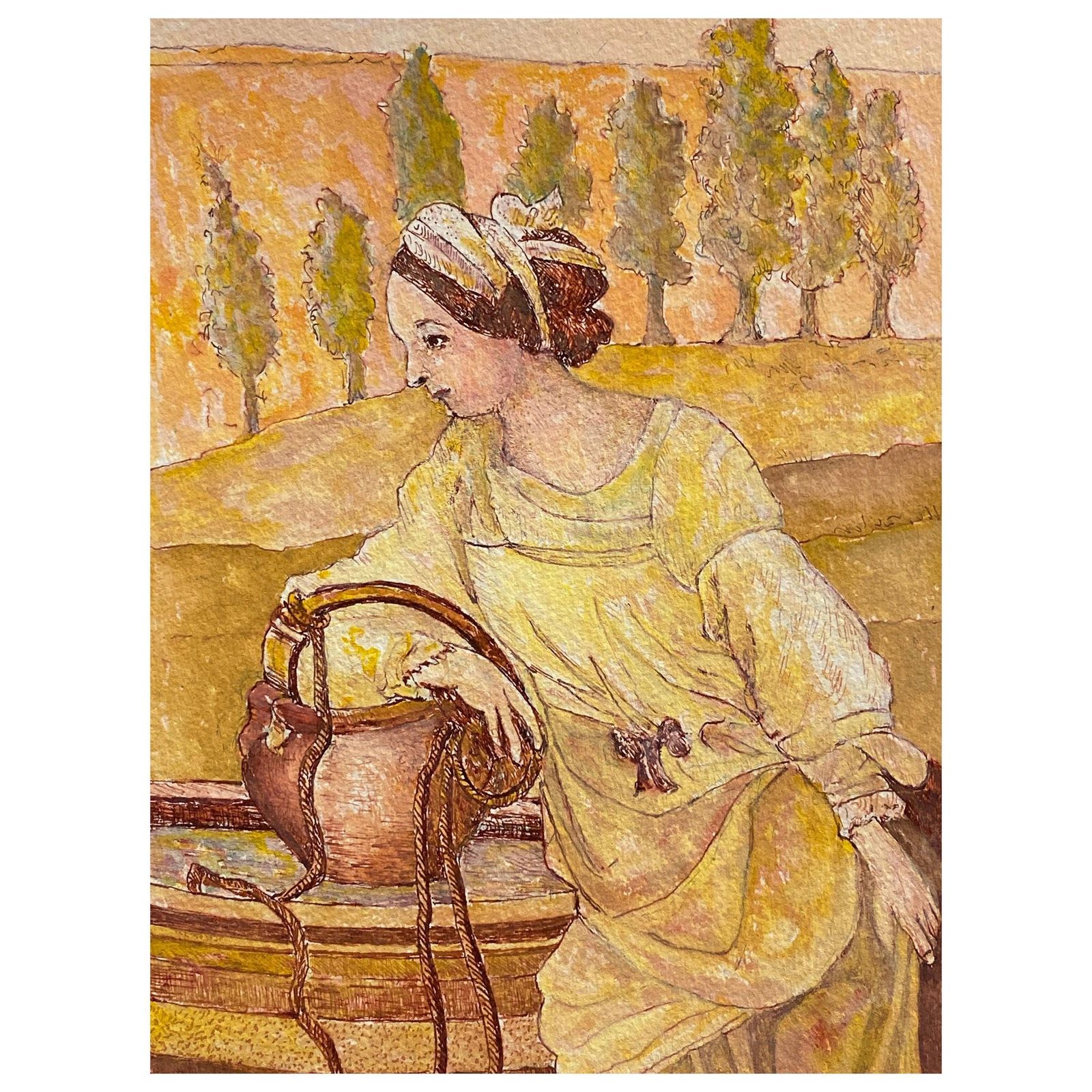 Unknown1950's French Modernist Painting Signed1950s