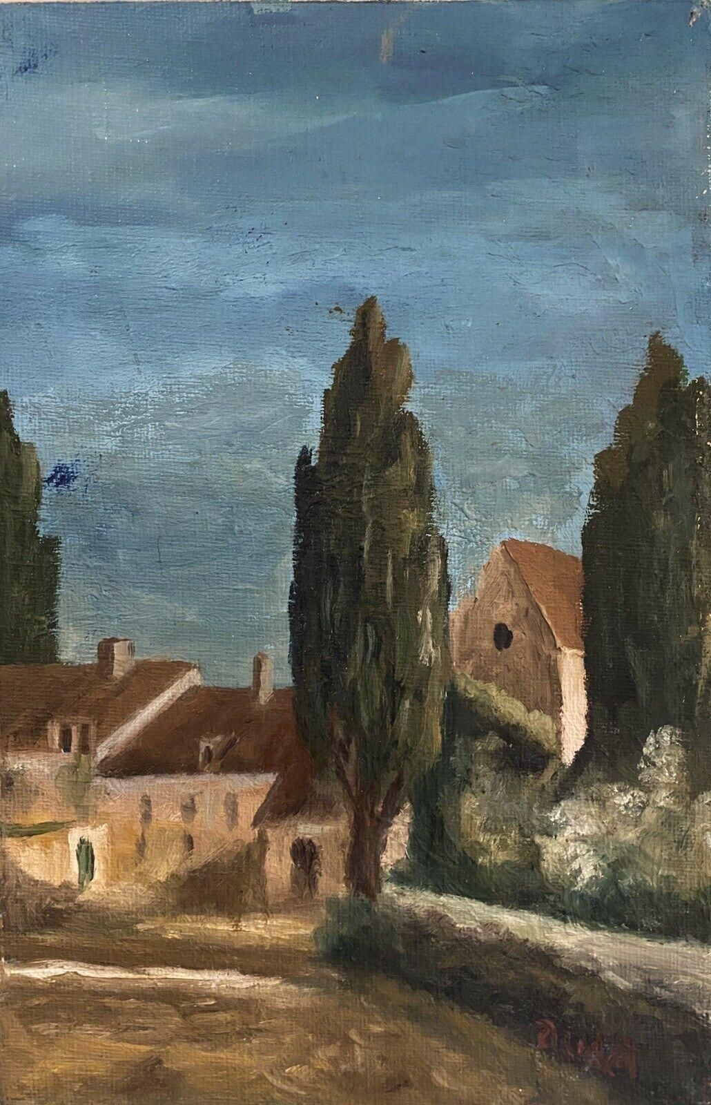 Unknownsigned French Post Impressionist Oil, Provencal Landscapemid 20th Century photo 352.0