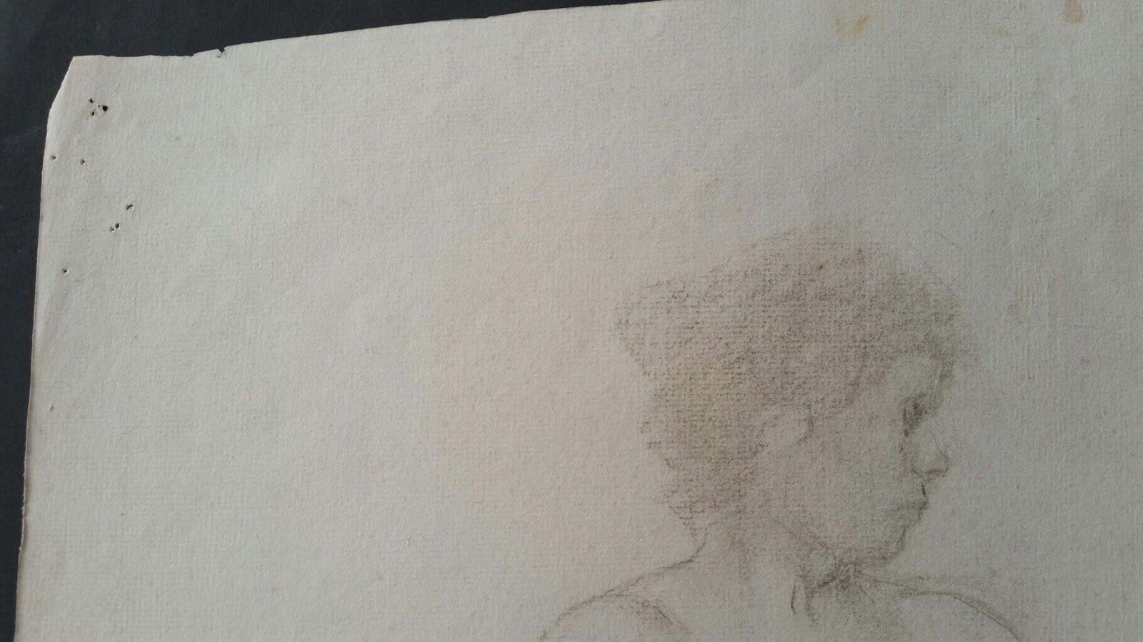 Unknownenglish Antique Portrait Sketch Of Reclining Female Nude 'Double Sided'circa 1880 1905 photo 225.0