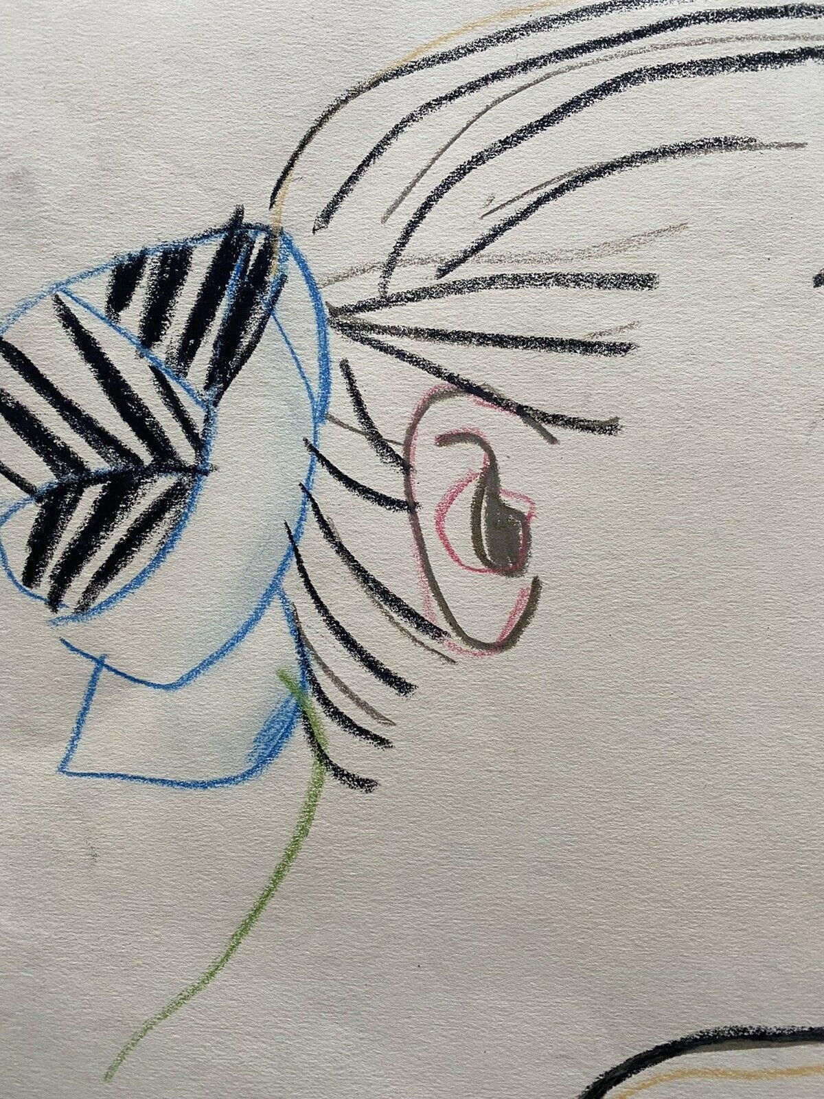 Unknowncarlos Carnero, Original 1950's Head Portrait Of Young Ladymid 20th Century photo furniture
