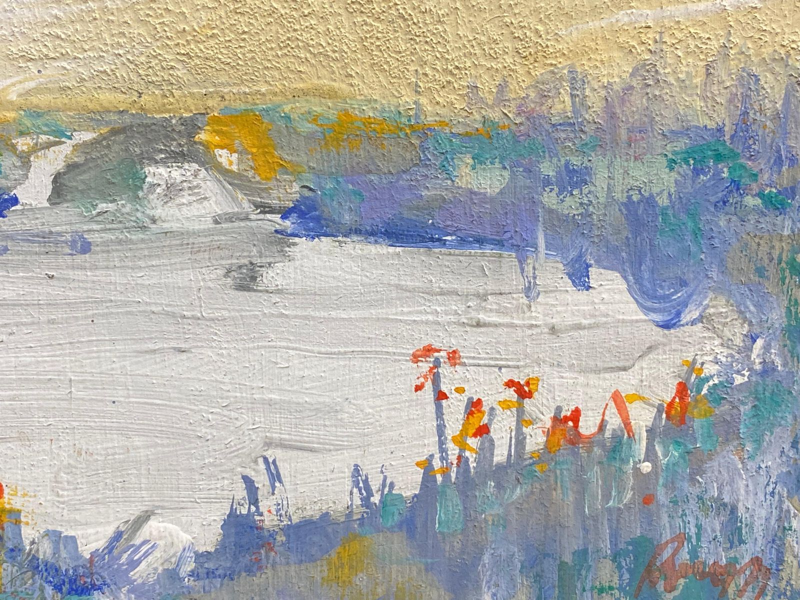 Unknownjacques Pinon, French Expressionist Landscape Oil Paintinglate 20th Century photo Art