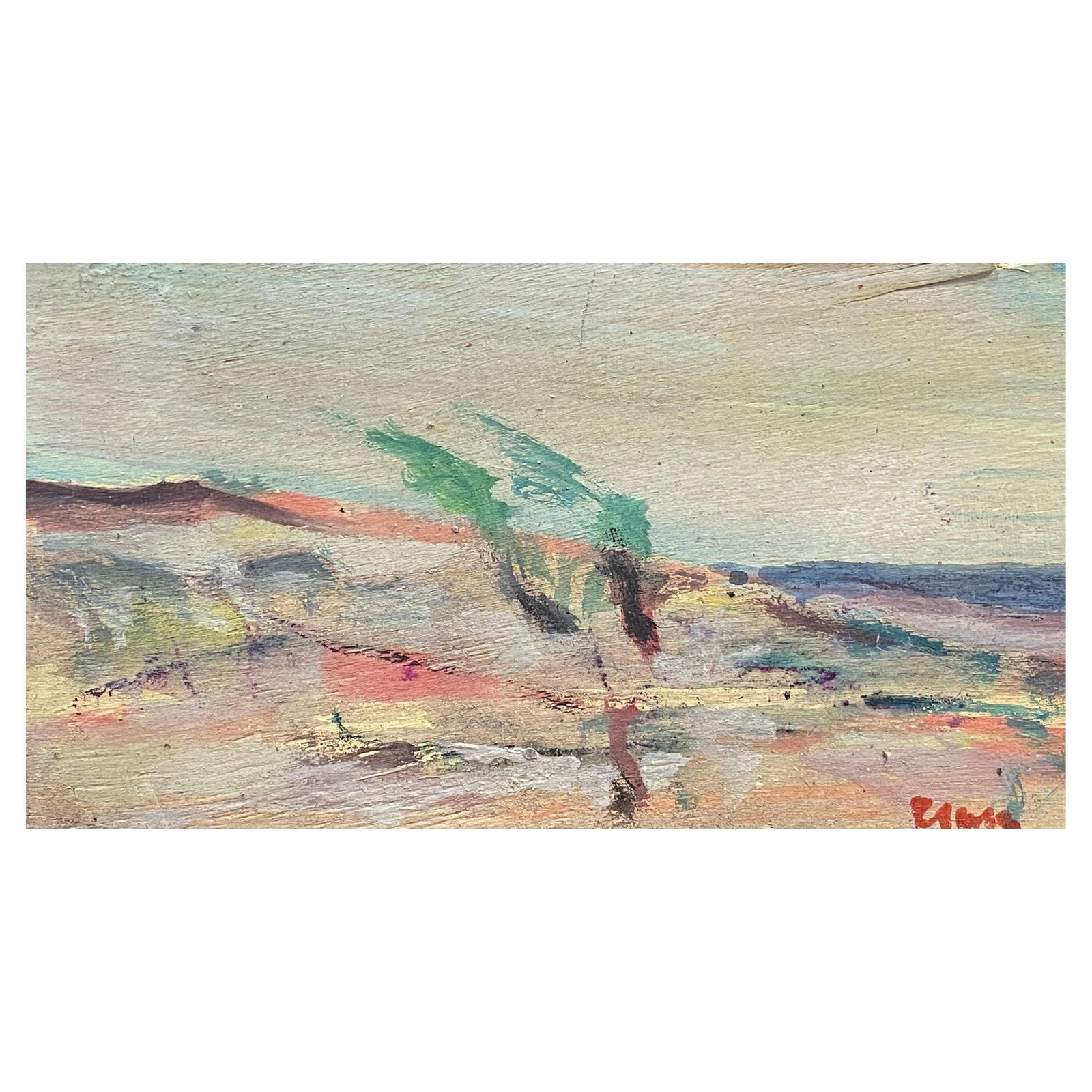 Unknownjacques Pinon, French Expressionist Landscape Oil Paintinglate 20th Century