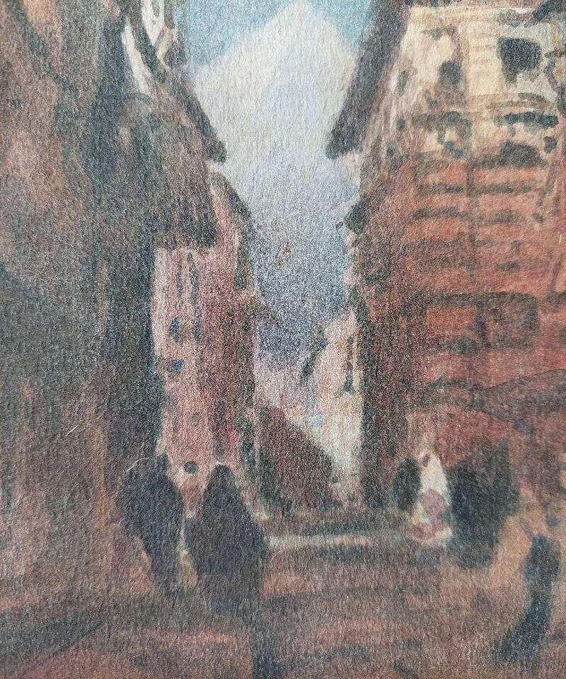 Maurice Mazeiliefrench Modernist Cubist Painting Summer Street In Shade21st Century photo Art