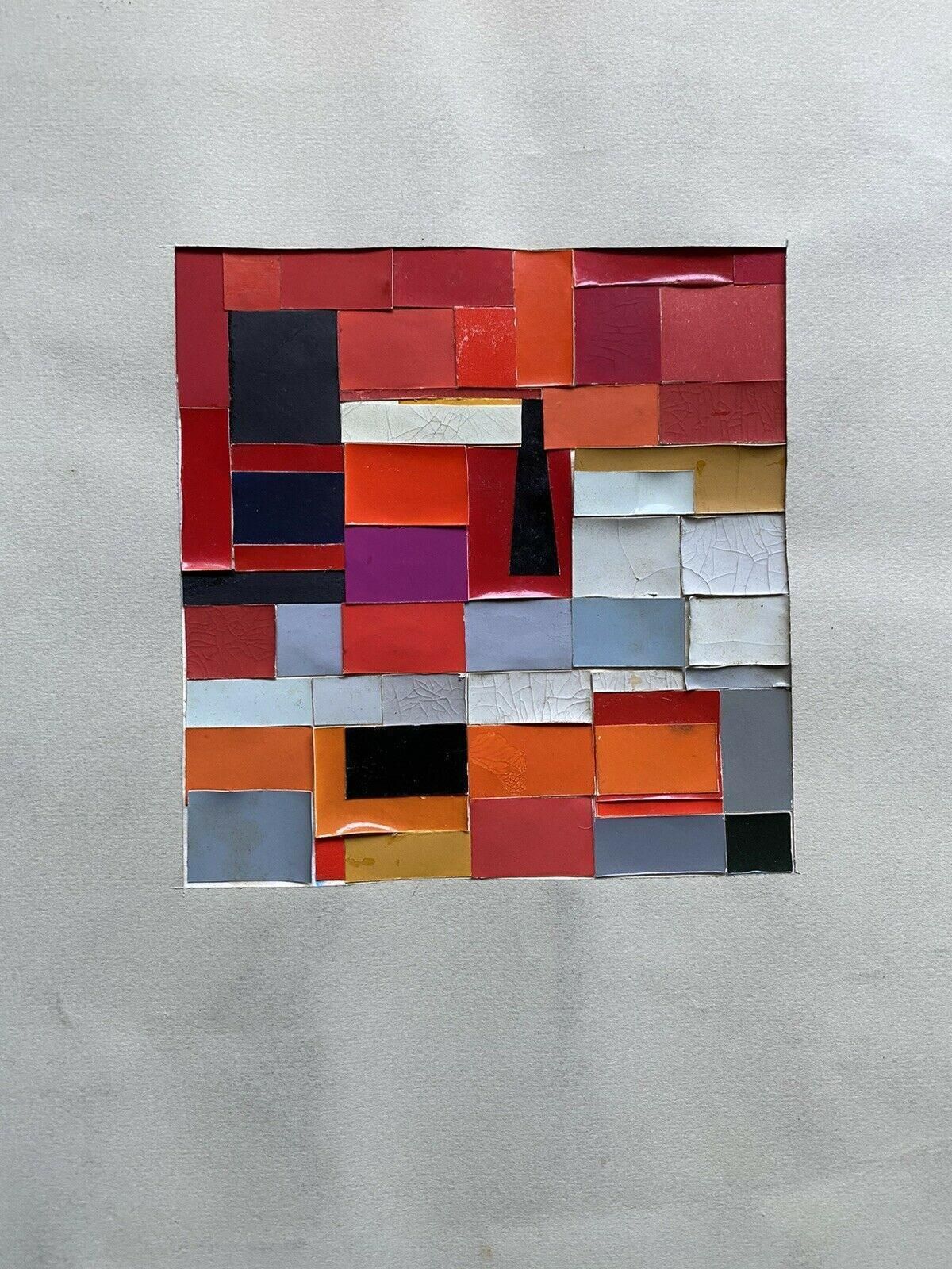 Unknownclaude Lagouche, Orignal 1970's French Cubist Abstract Collage Workcirca 1960s photo furniture