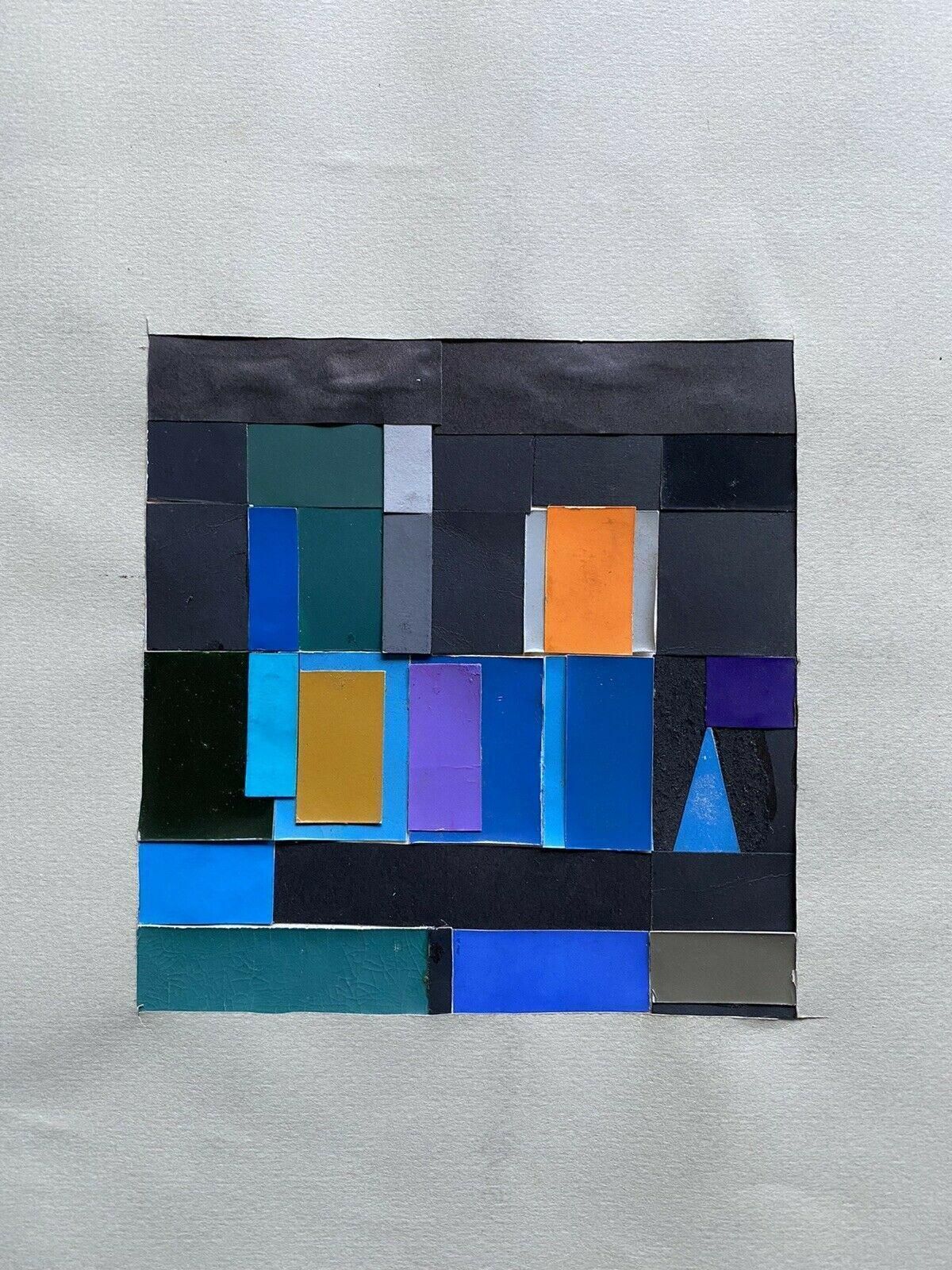 Unknownclaude Lagouche, Orignal 1970's French Cubist Abstract Collage Workcirca 1960s photo Art