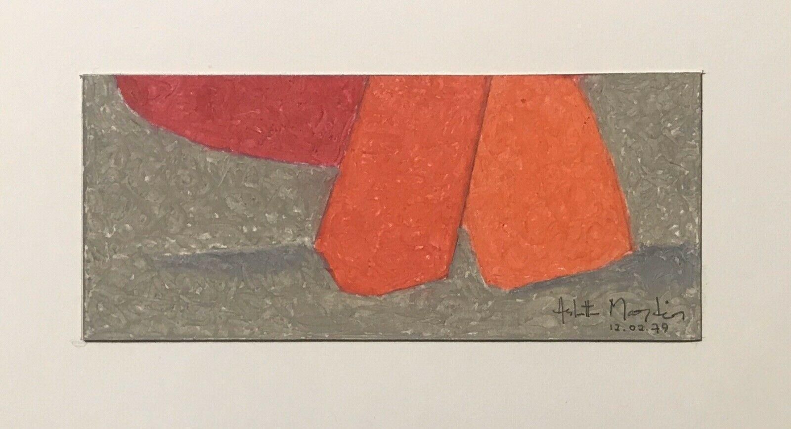 Unknownarlette Martin Superb French Geometric Abstract Painting   197920th Century photo for sale