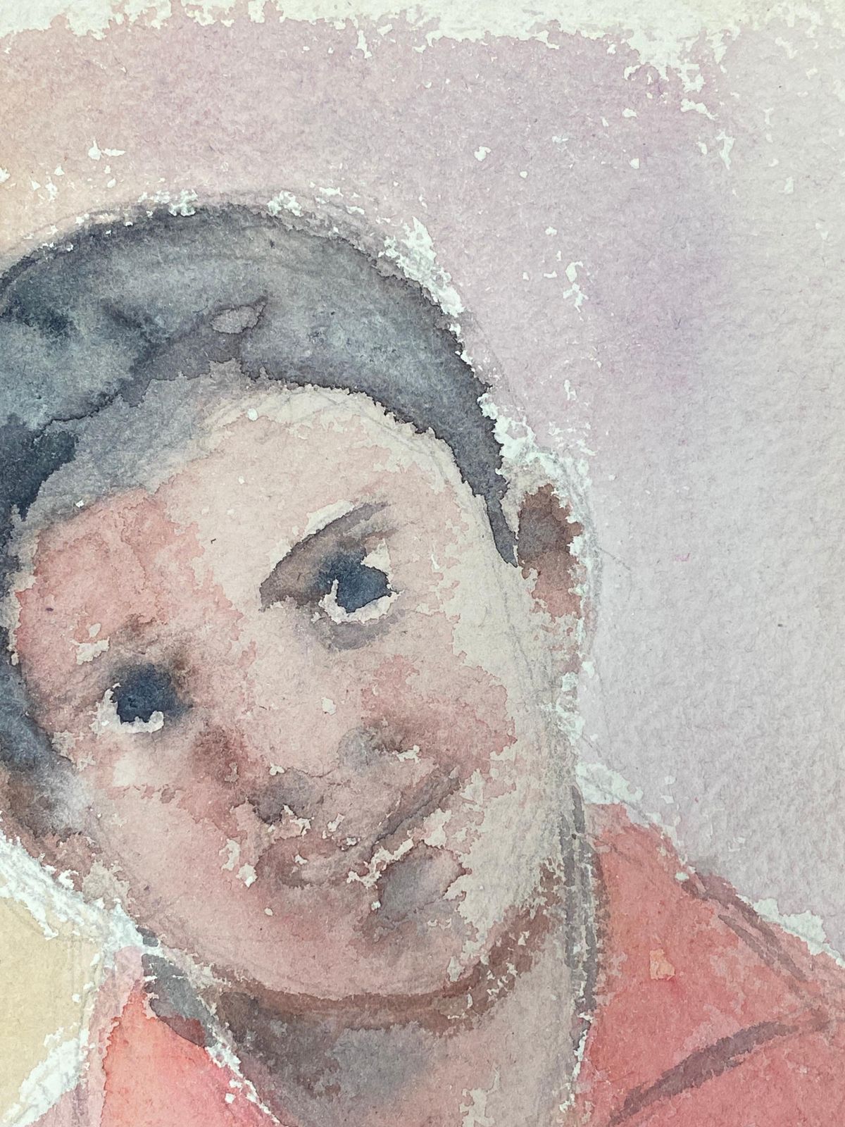Akos Birocolourful Abstract Portrait, French Expressionist Original Paintingcirca 1980s photo Art