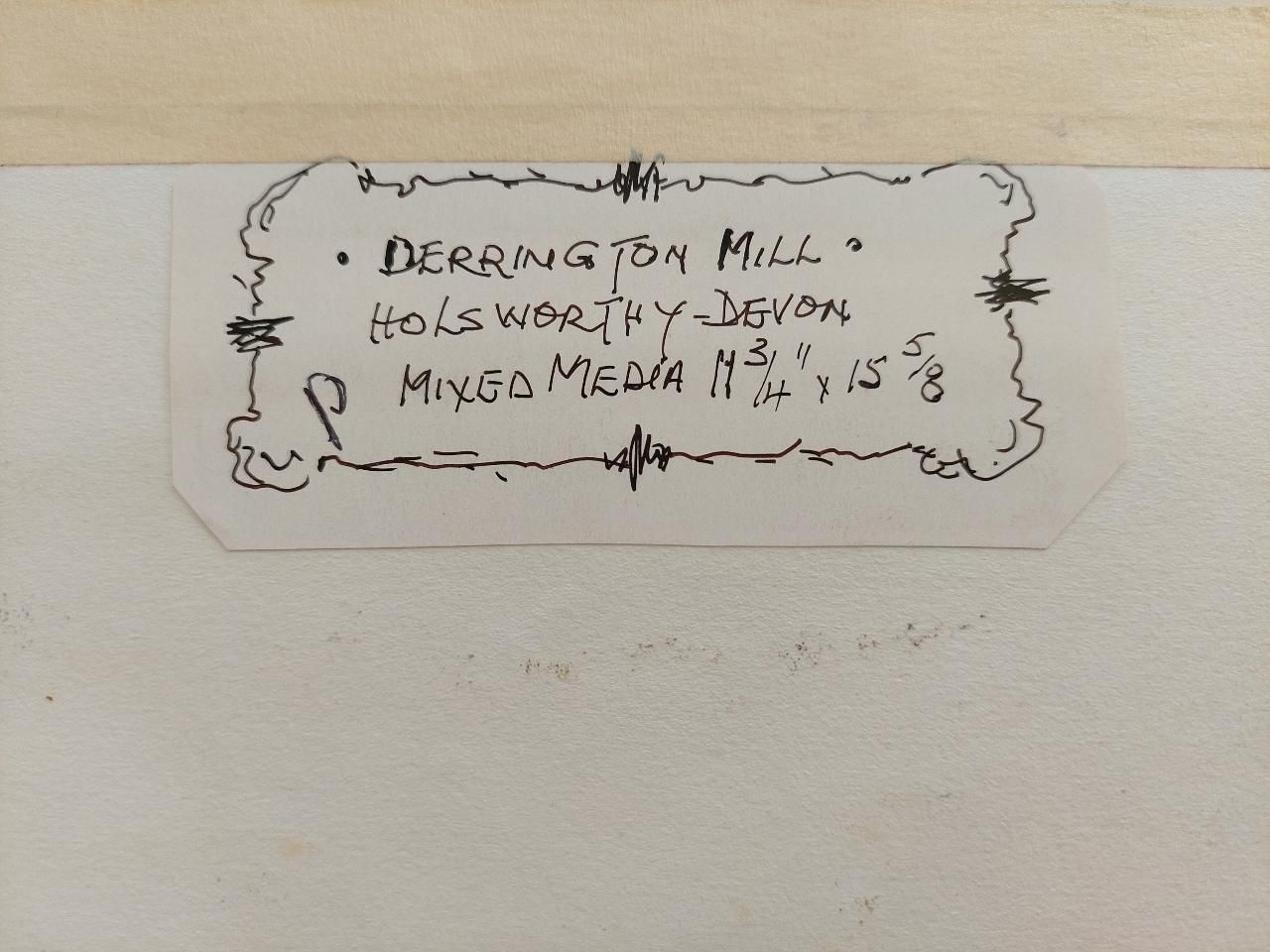 Art English  School20th Century Traditional English Painting Derrington Mill Holsworthy Devon20th Century photo