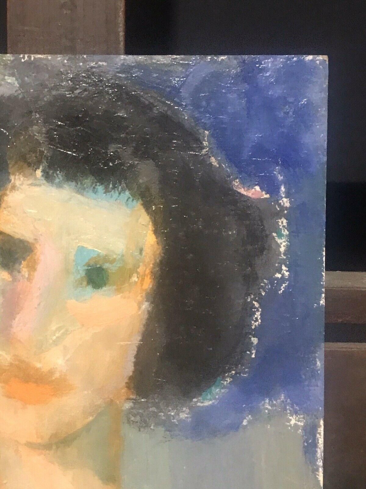 photo furniture Akos Biroakos Biro French Expressionist Oil, Portrait Of Womancirca 1950s