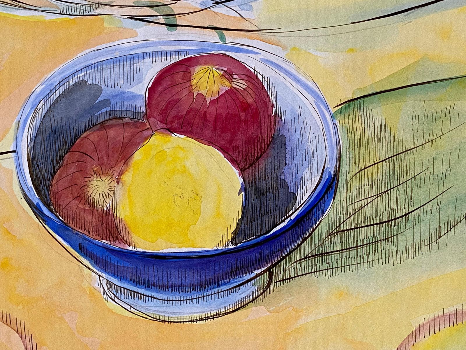 Unknown1940's French Fruit Still Life, Post Impressionist Artistcirca 1940s photo buy
