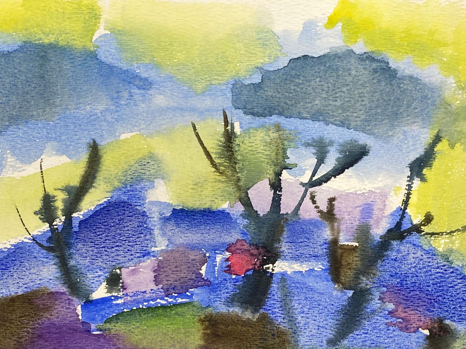 Akos Birocolourful Abstract, French Expressionist Original Oil Paintingcirca 1980s photo Art