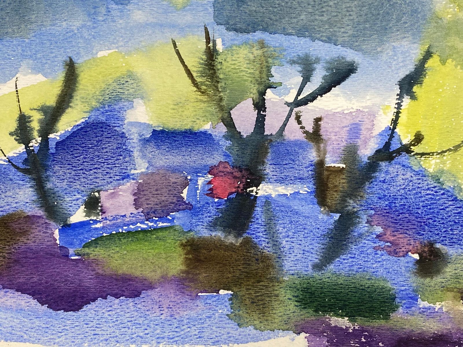 Akos Birocolourful Abstract, French Expressionist Original Oil Paintingcirca 1980s photo 459.0