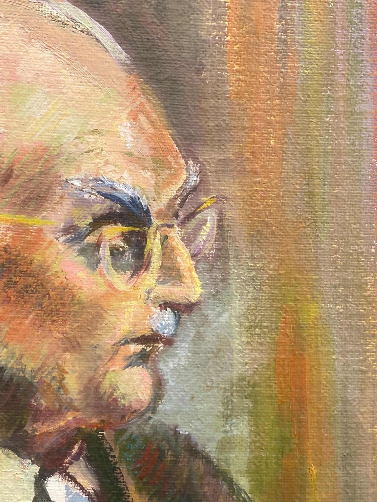 Unknown1960's British Original Oil Painting, Wise Man Portraitcirca 1960s photo vinterior