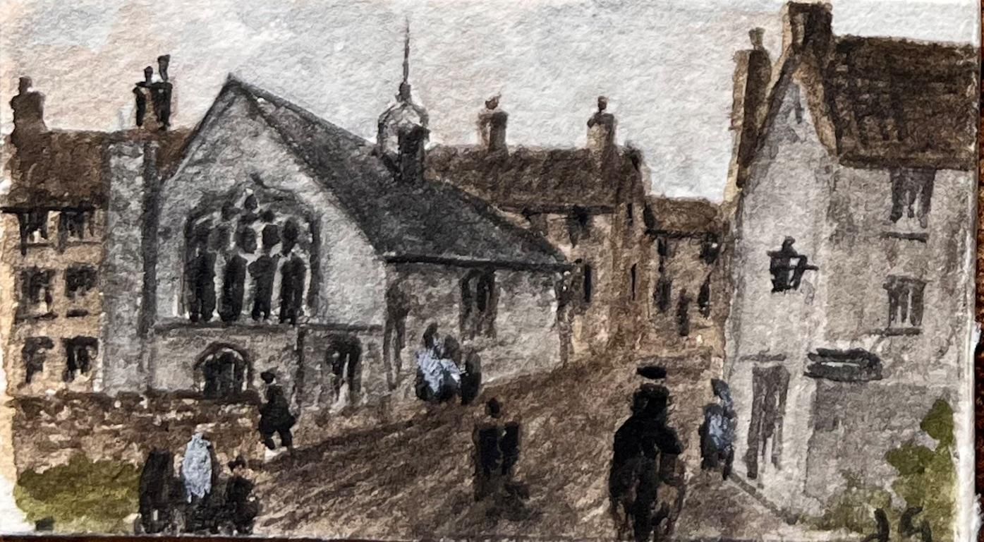 Jack Grunwellset Of Six Miniature Watercolors Of Historic Bristol Streets And Buildings photo buy