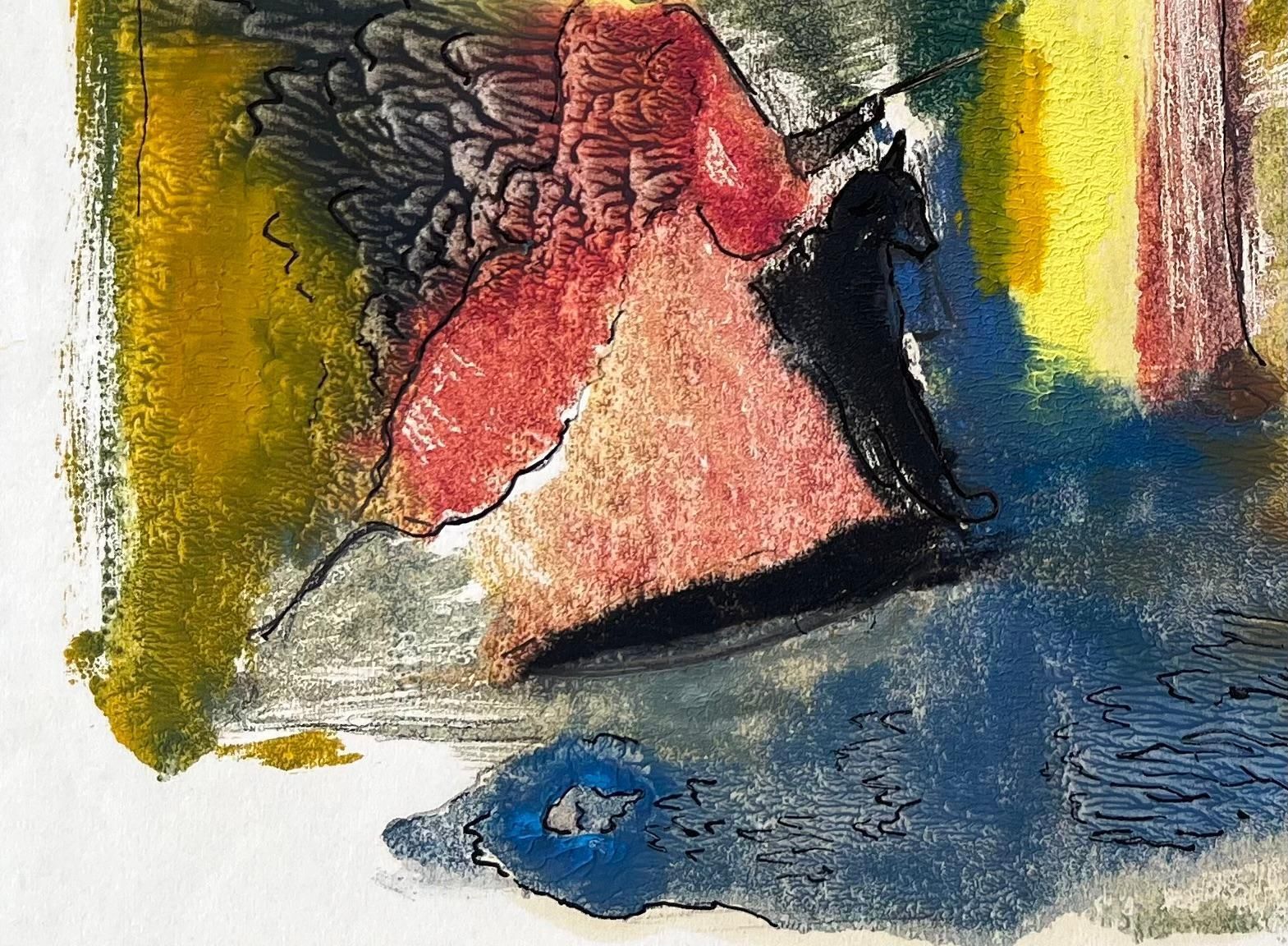Anne Marie Migette Perardromeo And Juliette Dramatic Abstract Painting In Rich Mixed Media photo Art
