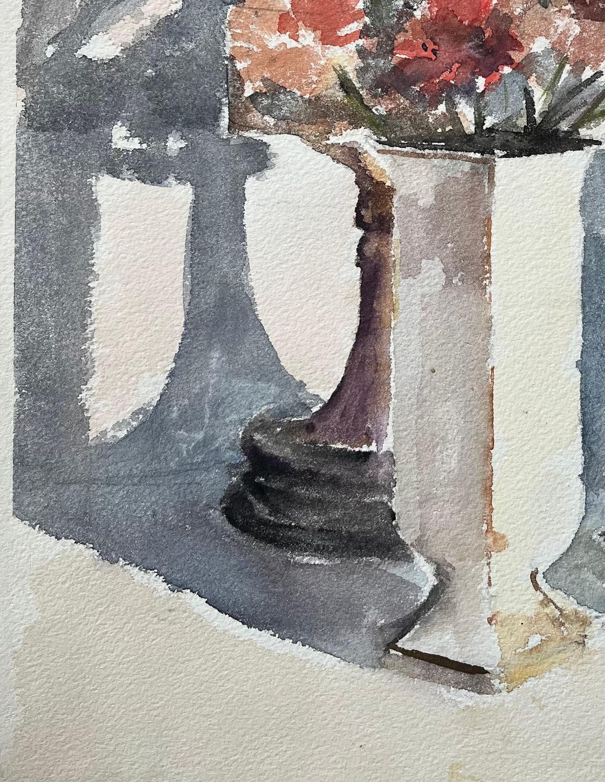 Anthony Averybritish Impressionist Still Life Of A With Vase, Flowers, And Coffee Cup1995 photo Art