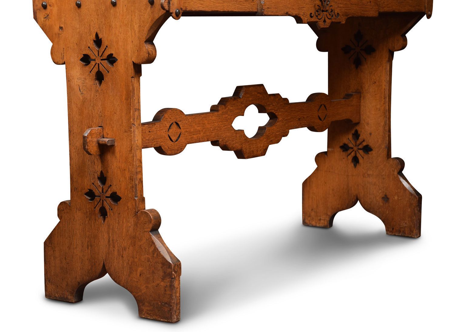 Victorian Gothic Revival Hall Table In The Manner Of Charles Bevan photo vinterior
