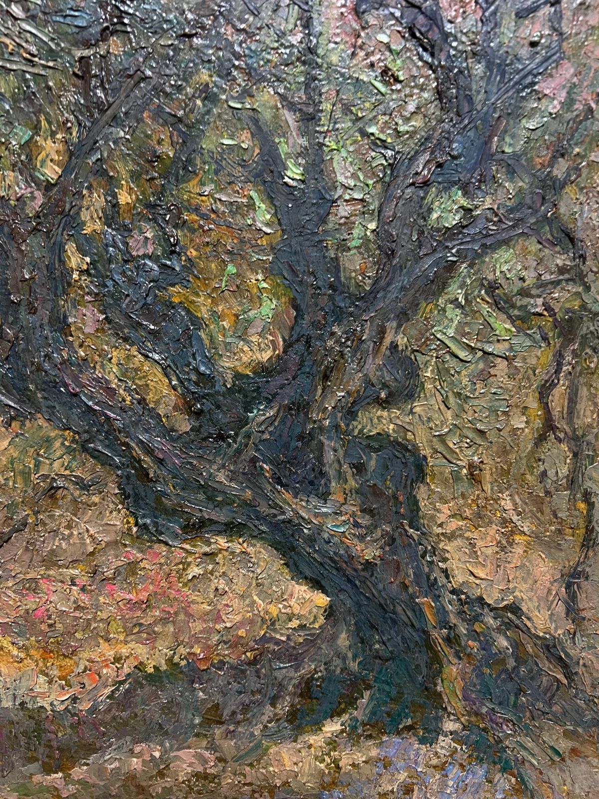 photo furniture Raymond Normandpost Impressionist Oil Painting Olive Groves Under Blue Skies French Painting