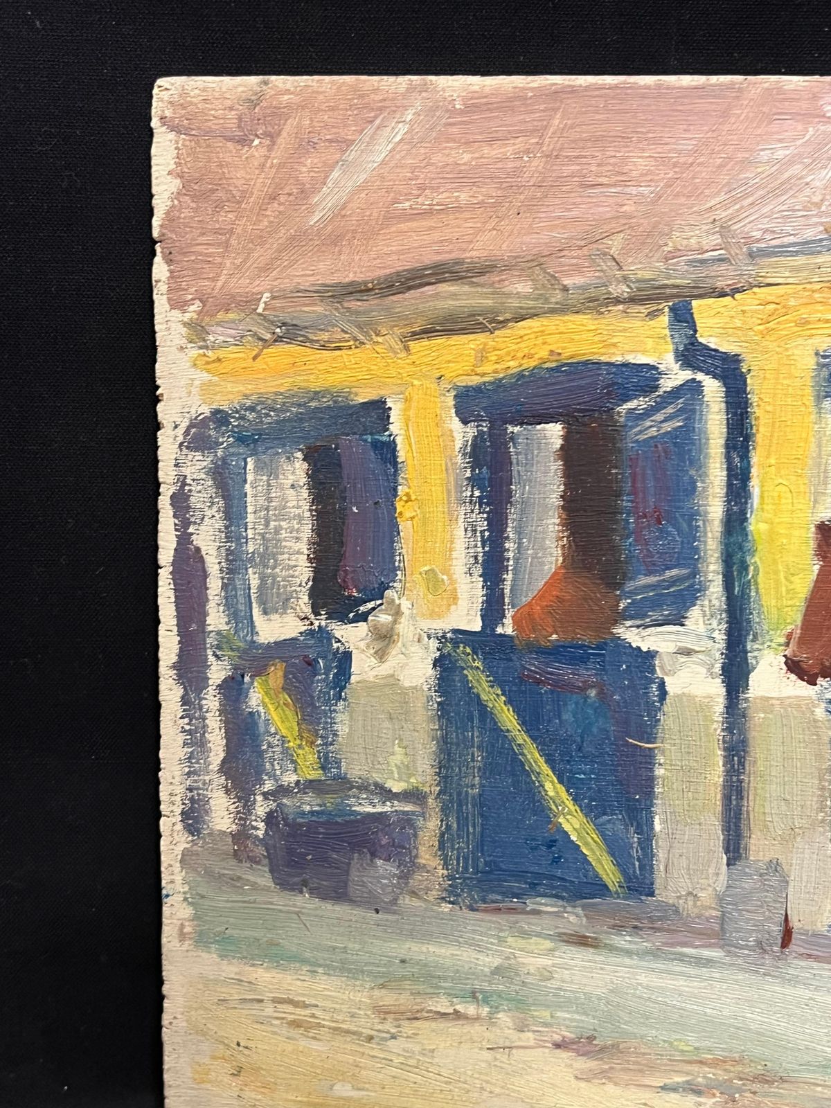 Jean Dreyfus Stern (1890 1969)vintage French Stable Scene Impressionist Oil Painting Of Horses In Their Stalls1970's photo 703.0