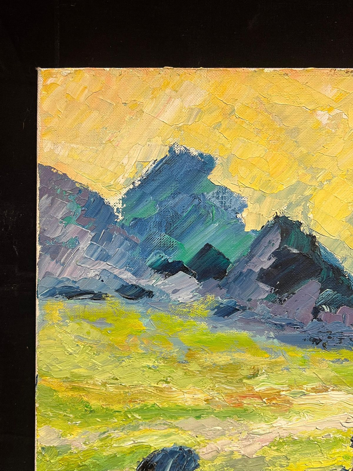 J.Bredecheshepherds At Sunrise Large 1970's French Post Impressionist Oil Painting1970's photo 916.0