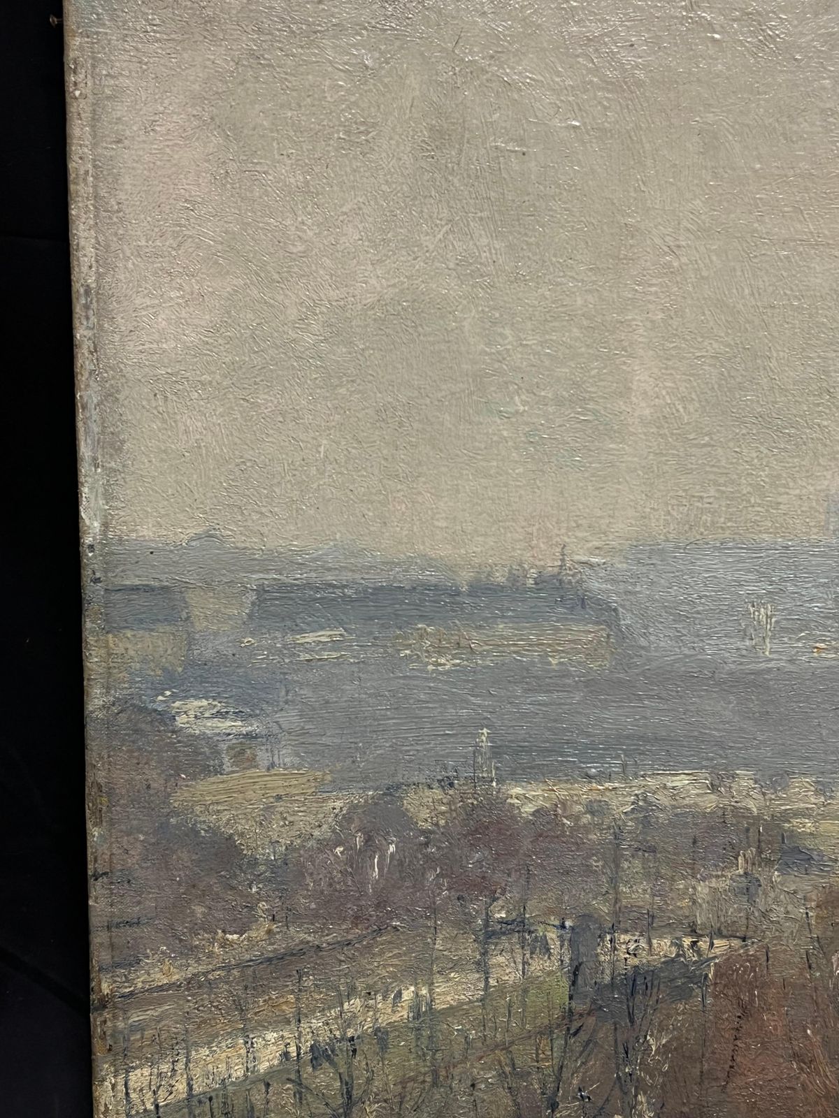 French Schoolantique Original French Impressionist Oil Painting The Arc De Triomphe Parisc. 1900 photo 2336.0